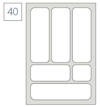 ВСТАВКА ДЛЯ СТОЛОВЫХ ПРИБОРОВ ДЛЯ ЯЩИКА 40 COMFORT