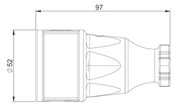 Розетка PCE 16А резиновая IP44 герметичная 2410-SW