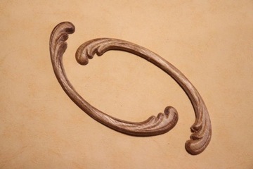 Dekor 15x5cm, ornament, sztukateria 2szt- D073