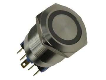 PRZEŁĄCZNIK przyciskowy 5A 250V LED 22mm Onpow