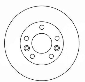 TRW Задний диск RENAULT 21 R21 2.0 Turbo 1987-93 гг.