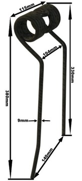 УЗКАЯ ПРУЖИНА ПРУЖИННАЯ ПРАВАЯ PZ-106 MESKO 52751300