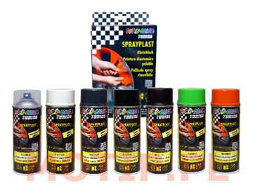 SPRAYPLAST SPRAY FOIL - MOTIP RUBBER, МАТОВЫЙ ЧЕРНЫЙ