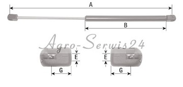 Case Maxxum 5120 5130 газовый привод заднего стекла