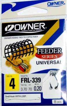 Przypon feeder OWNER hak 4 żyłka 0,20mm