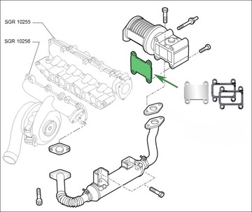 Заглушка EGR 1.9 CDTi OPEL Vectra C Zafira B