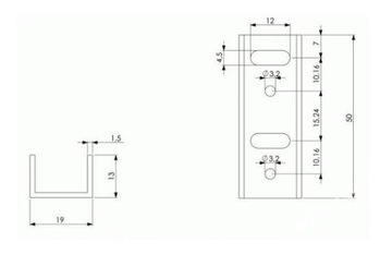 РАДИАТОР PR17/50/SE TO126/SOT32/TO220 50мм за 2 шт.