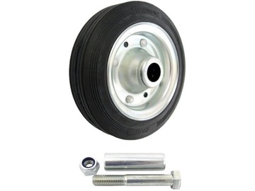 KOŁO KÓŁKO 160mm METALOWO-GUMOWE do WÓZKA -41