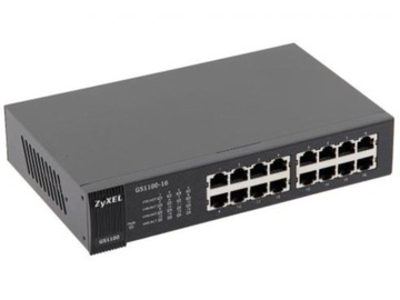 Switch 16-port Gigabit Zyxel 1000/100Mb Rack 1U