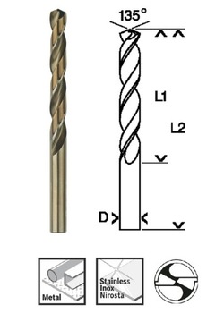 Сверло 11,5 мм кобальт HSS-Co BOSCH 2608585902