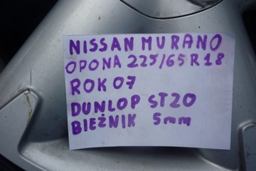 Koła felgi Nissan Murano 07r 18