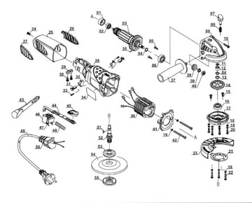 Статор EINHELL для шлифовальной машины RT-AG 115 MK-AG оригинал