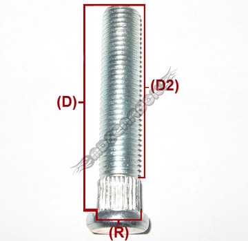 ШТИФТЫ СТУПИЦЫ 12x1,5 12,2 52м HONDA LONG ступица