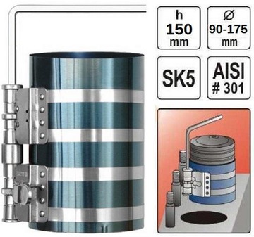 КОЛЬЦЕВОЙ ЗАЖИМ ЯТО 90-175ММ В150ММ