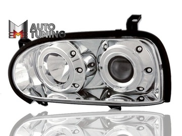 LAMPY ANGEL EYES VW GOLF 3 91-98 CHROM REFLEKTORY