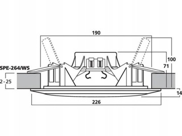 MONACOR SPE-264/WS - Пара потолочных громкоговорителей PA.
