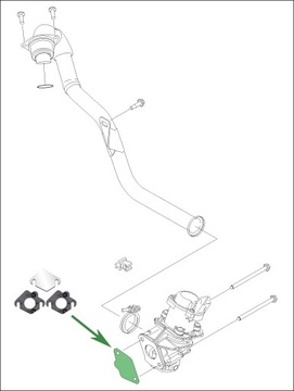 Заглушка EGR VOLVO C30 S40 S80 V50 V70 1.6D