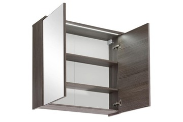 фото ориг. №9, Cabinet with a mirror 80cm 2 door cosmo 2-841 white/ avola