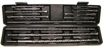 WIERTŁA DO BETONU SDS - 11 PCS KOMPLET SOLIDNE !