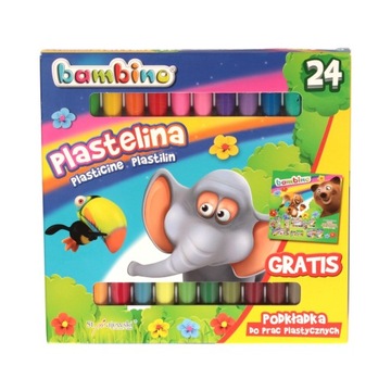 Plastelina 24kol Standard Bambino