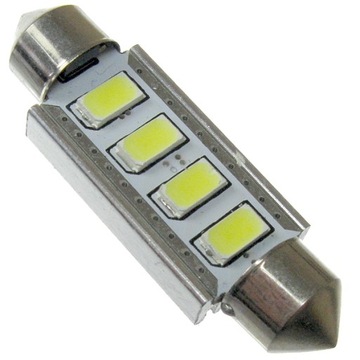 Dioda żarówka LED C5W 41mm 4x SMD 5630 12V CANBUS