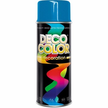 LAKIER W SPREJU SPRAY FARBA DECO 400ml niebieski