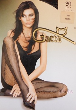 Gatta MARSHA rajstopy 20den wzorzyste nero roz.2