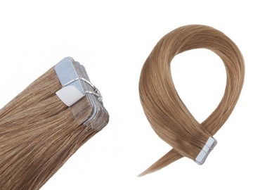TAPE ON WŁOSY NATURALNE Taśmy 50cm 20szt GRUBE BestHair