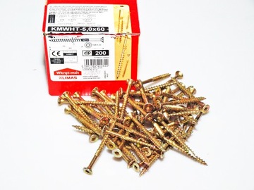 WKRĘTY CIESIELSKIE DO DREWNA 5,0x60 TORX 200 szt