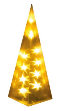 X20 Dekoracja świąteczna choinka piramida LED 35cm