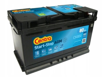 Аккумулятор Centra Start Stop CK800 80 Ач 800 А P+