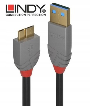 КАБЕЛЬ USB 3.0 A — MICRO B LINDY 36767 КАБЕЛЬ 2 м