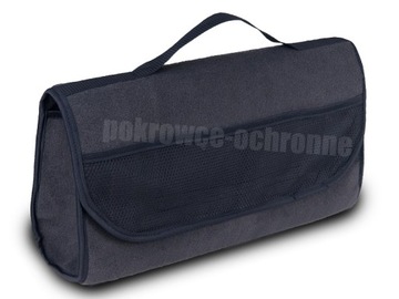 KUFEREK TORBA ORGANIZER SAMOCHODOWY SZARY