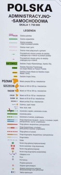 АДМИНИСТРАТИВНАЯ И ДОРОЖНАЯ КАРТА ПОЛЬШИ 2024 ГОДА + НОМЕРНЫЕ ЗНАКИ
