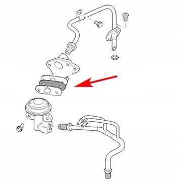 Крышка клапана EGR Ford Mondeo 1.8 2.0 Zetec