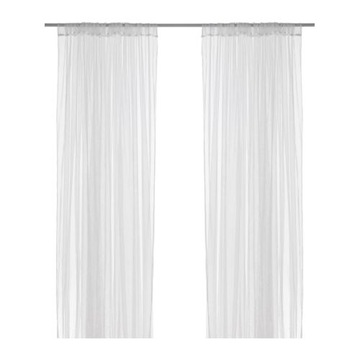 FIRANY IKEA LILL FIRANKI BIAŁE 2 SZT 280 x 300 cm