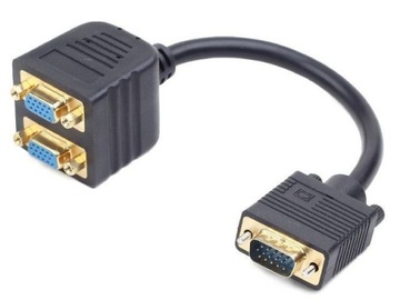 GMB KABEL ADAPTER ROZDZIELACZ VGA M-2x VGA F 20cm