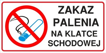 naklejka INZP11 zakaz palenia papierosów na klatce