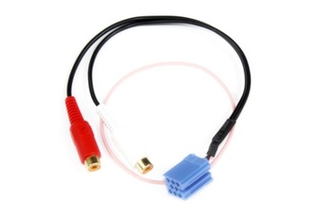 ZŁĄCZE AUX BLAUPUNKT VDO BECKER - MINI ISO - 2 RCA