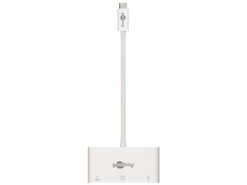 Переходник USB-C на VGA + USB-C с PD + USB3.0 Goobay