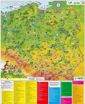 Mapa Polski w obrazkach 1:750 000