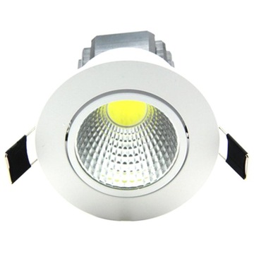 Panel LED COB 9W Podtynkowy Oprawa sufit Downlight