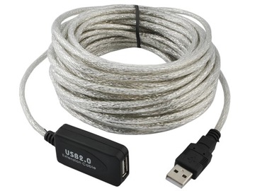 Extender Przedłużacz kabel USB 2.0 aktywny 15 m przedłużka