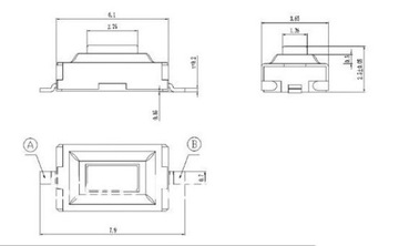 Кнопка микропереключателя MICRO SWITCH PEUGEOT CITROEN