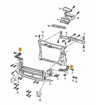 КРОНШТЕЙН РУЧКИ ФОНАРЯ ПЕРЕДНИЙ OCTAVIA II 1Z0805071A