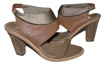 BRUNELLO CUCINELLI skórzane cudne buty sandał 38,5
