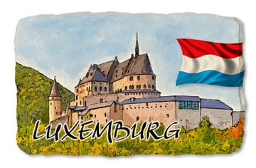 LUKSEMBURG LUXEMBURG magnes na lodówkę kamień 456