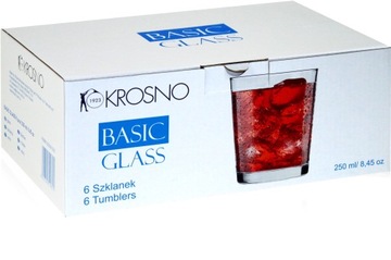 KROSNO Стакан для сока Basic Glass 250 мл