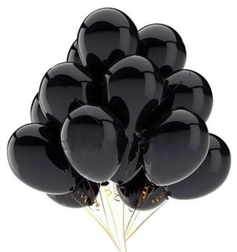 Черные воздушные шары. Большой, прочный и профессиональный BLACK POWER 18th BIRTHDAY 50 штук