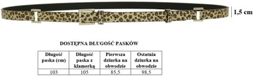 Ремень из кожи змеиного крокодила и леопарда ANIMAL PRINT